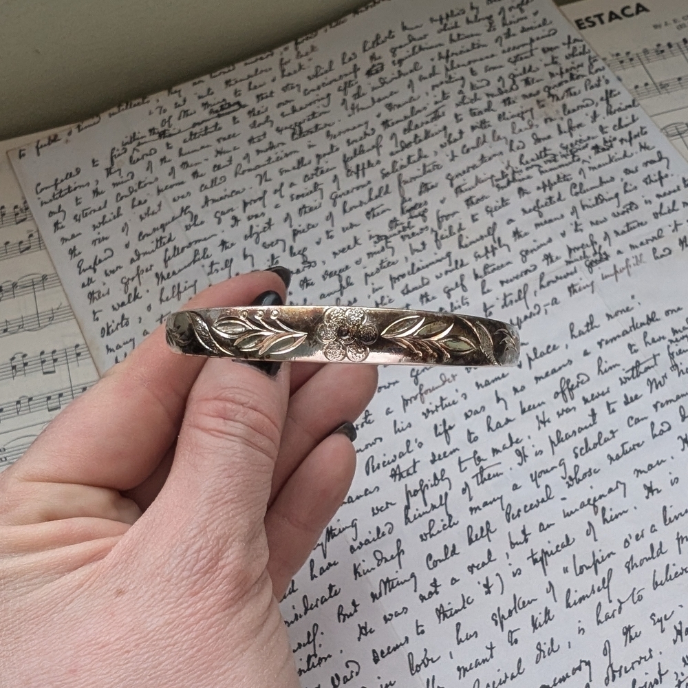 Floral Silver Bracelet